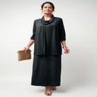 2-Piece Cowlneck Jacket Dress image number null
