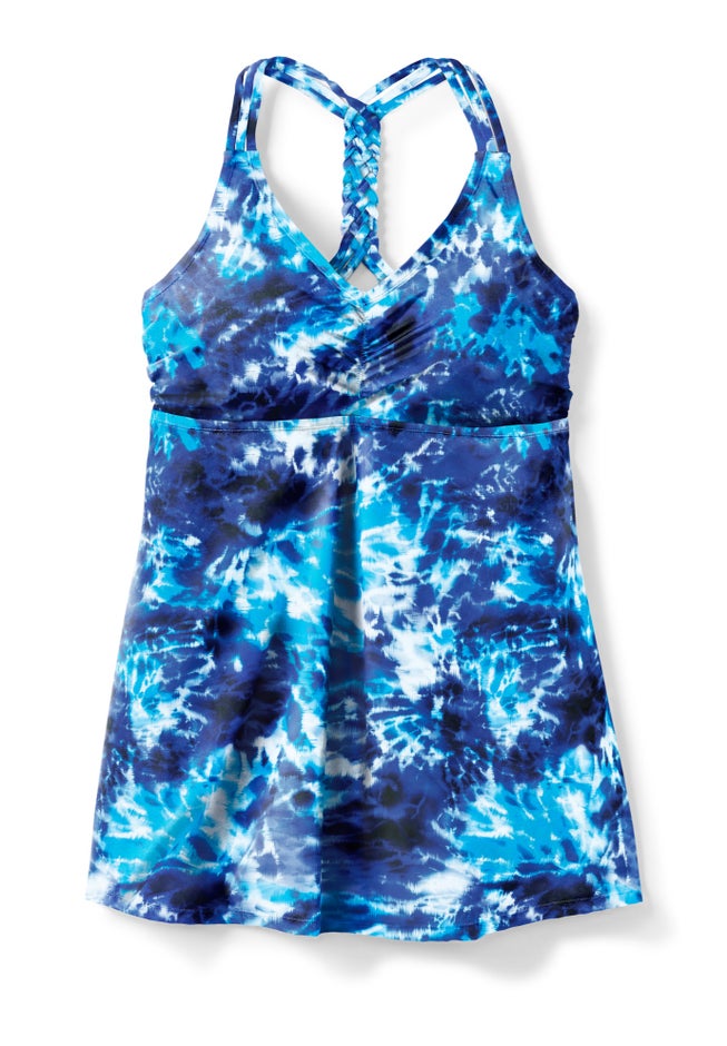 Longer Length Braided Tankini Top image number 3