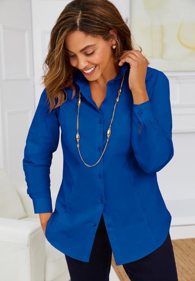 Wrinkle-Free Stretch Poplin Shirt image number 0