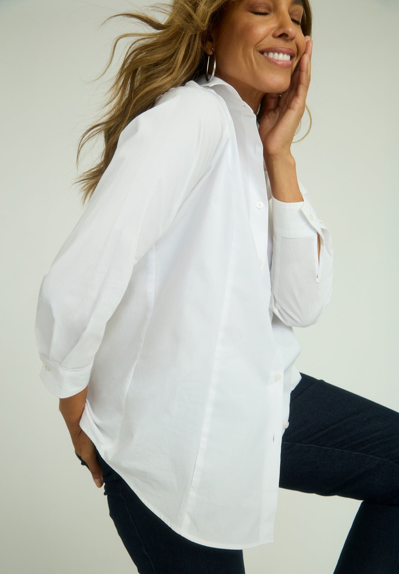 Wrinkle-Free Stretch Poplin Shirt image number 1