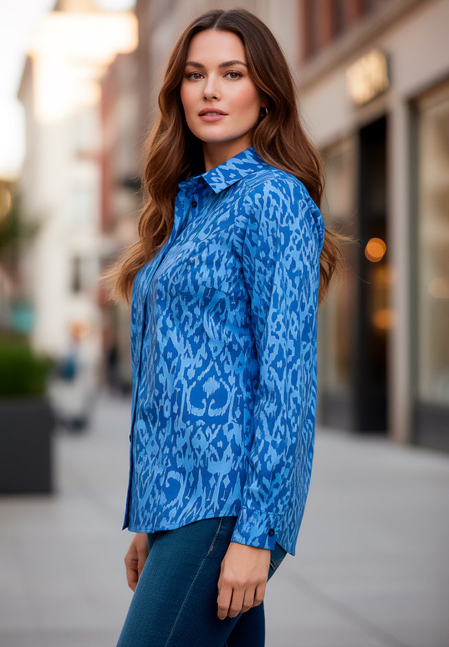 Stretch Poplin Button-Down Shirt image number 2