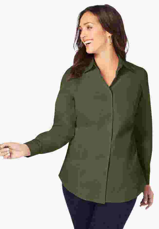 Wrinkle-Free Stretch Poplin Shirt image number 0