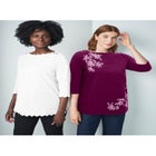 Scallop Boatneck Tunic image number null