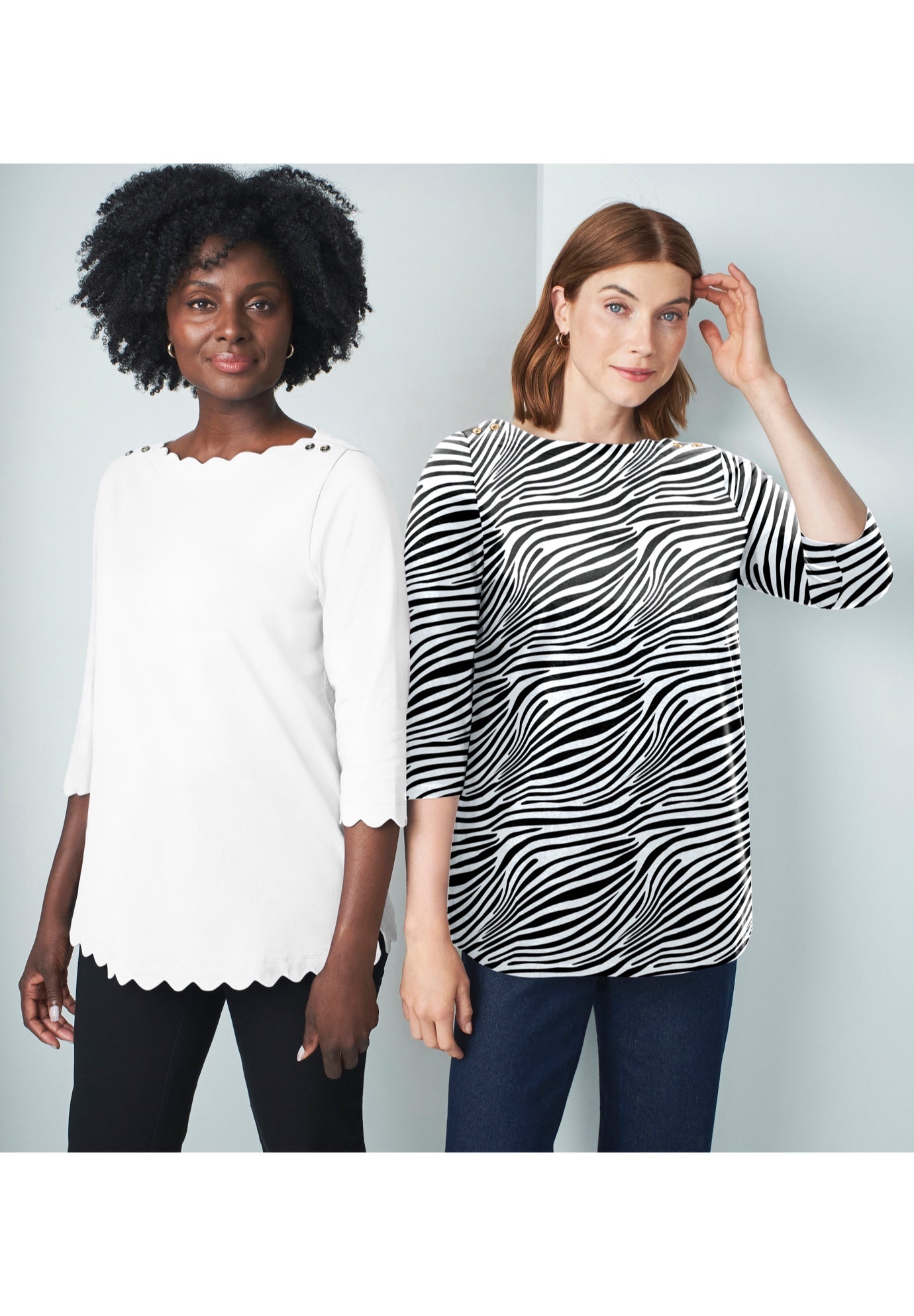 Scallop Boatneck Tunic image number 3