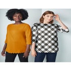 Scallop Boatneck Tunic image number null