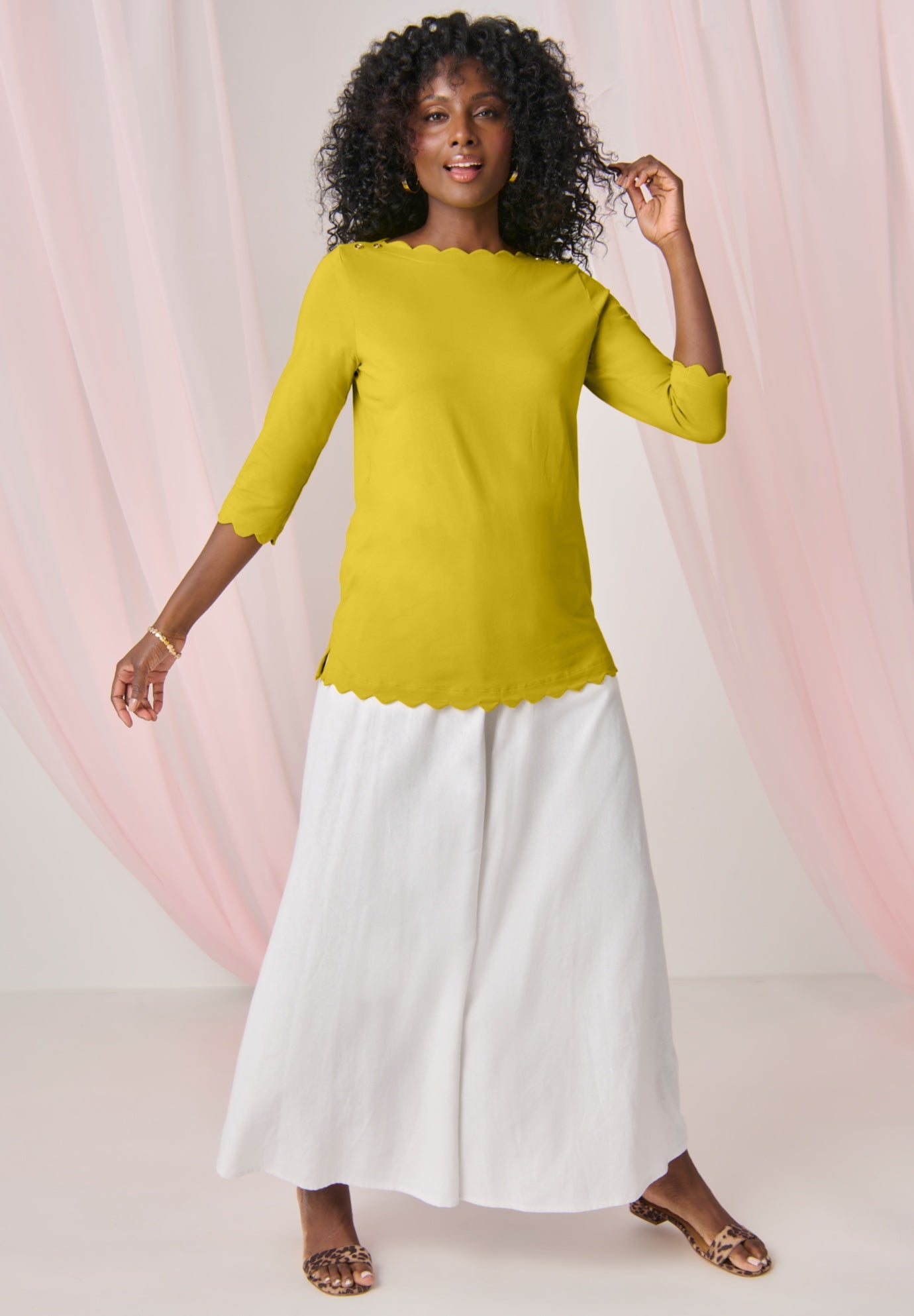 Scallop Boatneck Tunic image number 3