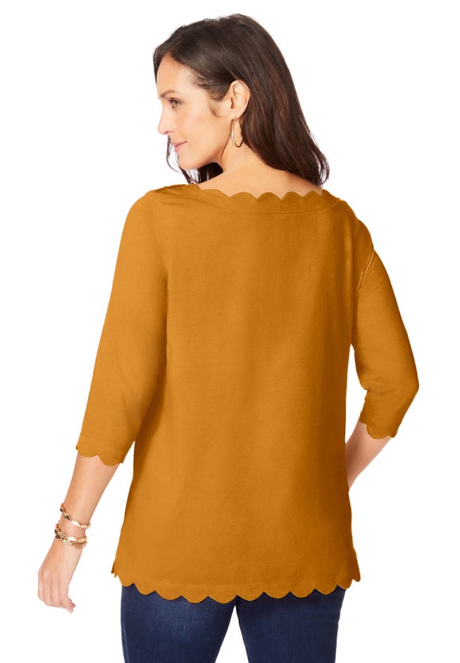 Scallop Boatneck Tunic image number 2