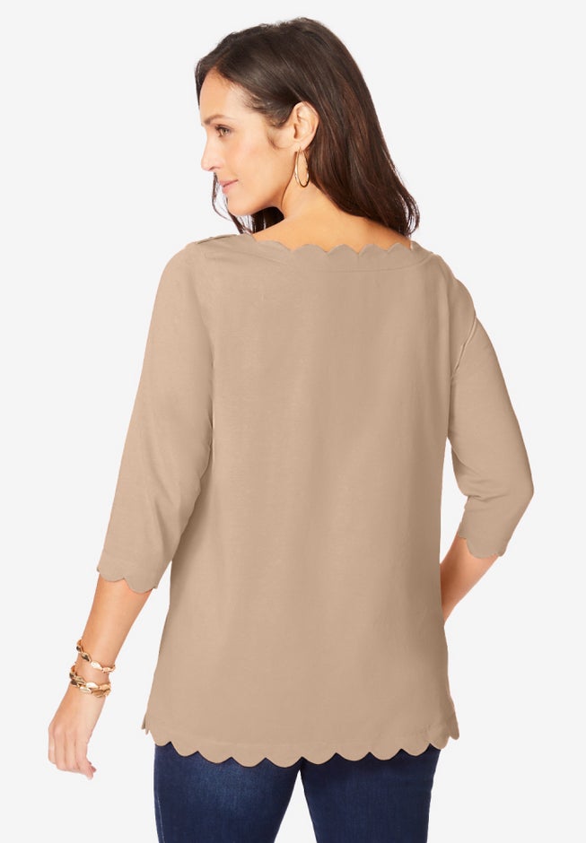 Scallop Boatneck Tunic image number 2