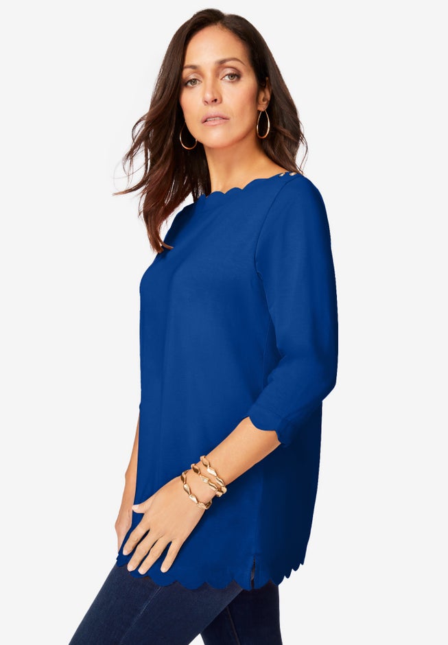 Scallop Boatneck Tunic image number 1