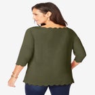 Scallop Boatneck Tunic image number null