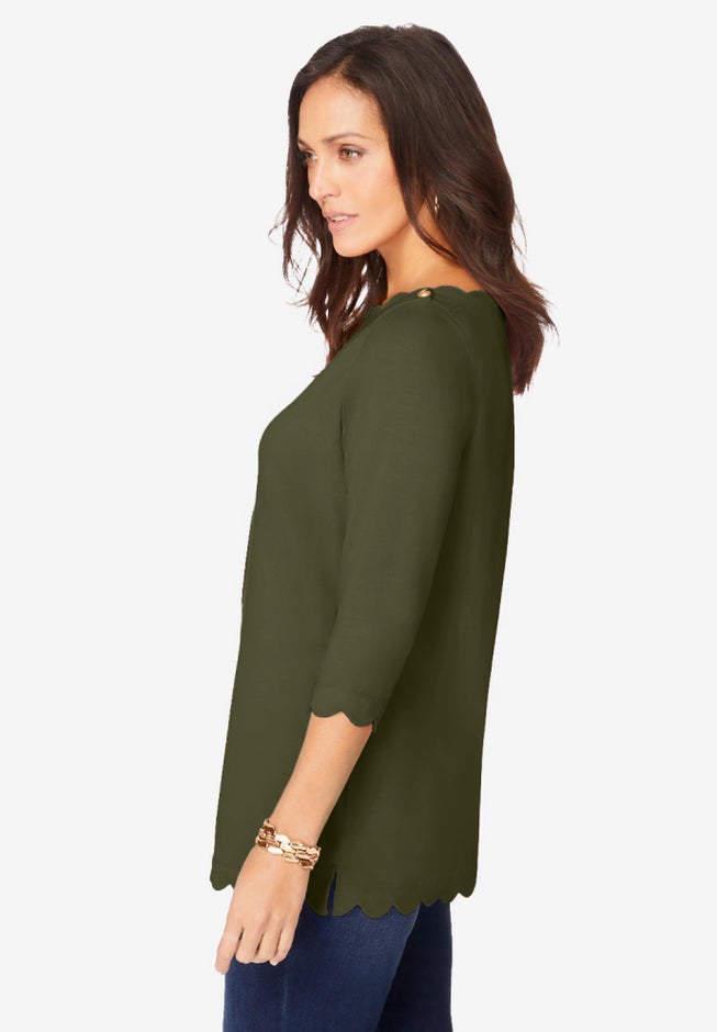 Scallop Boatneck Tunic image number 1