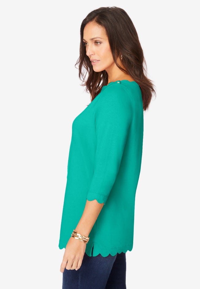 Scallop Boatneck Tunic image number 1