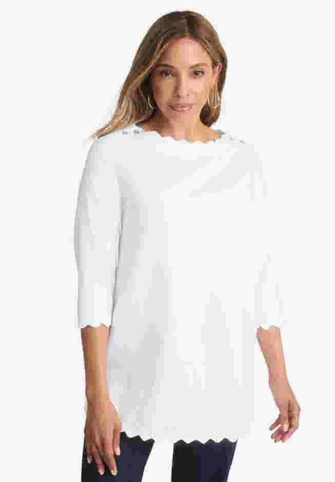 Scallop Boatneck Tunic image number 0