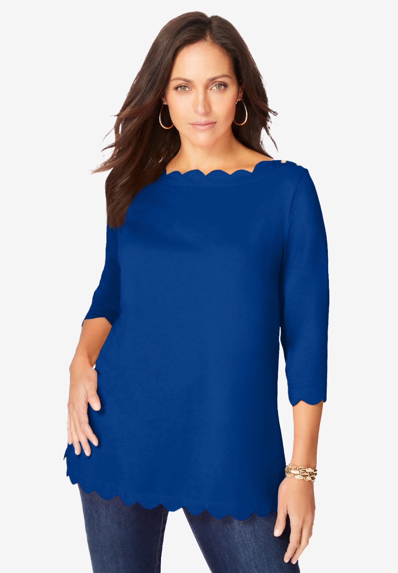 Scallop Boatneck Tunic image number 0