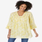 Bell-Sleeve V-Neck Tunic image number null
