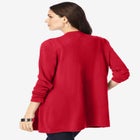 Plus Size Lightweight Handkerchief Hem Cardigan Sweater image number 1