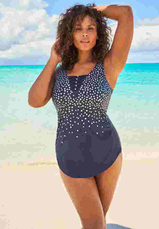 Sarong-Front Swimsuit image number 0