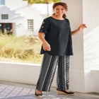 Pull-On Elastic Waist Soft Pants image number null