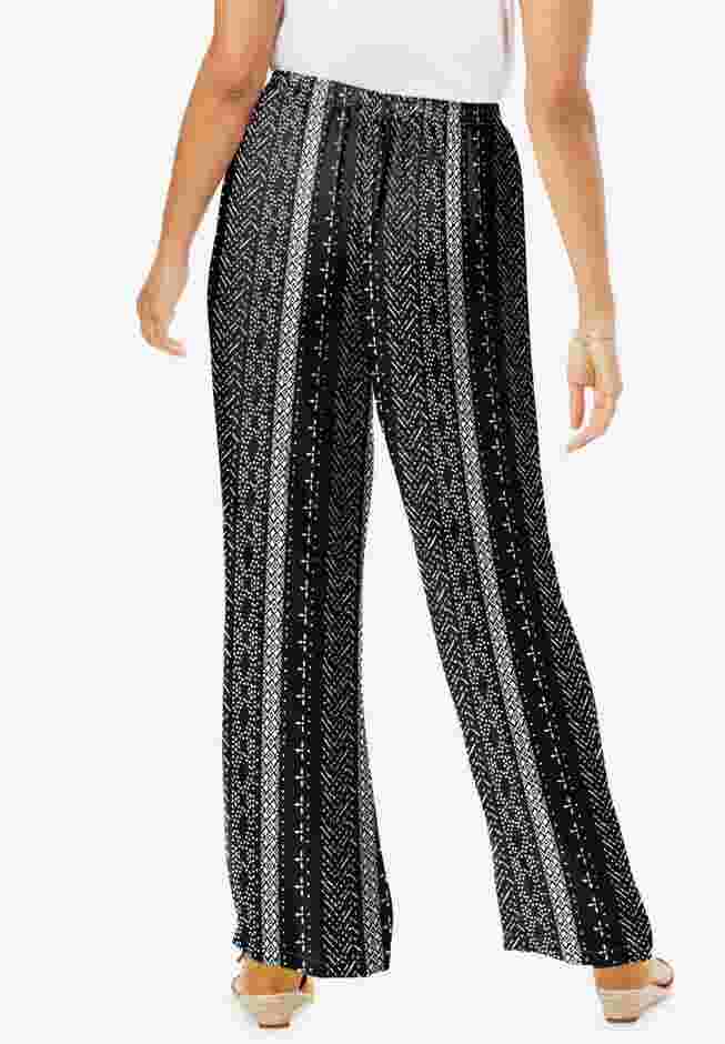 Pull-On Elastic Waist Soft Pants image number 3