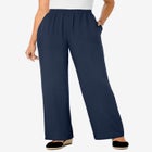 Pull-On Elastic Waist Soft Pants image number null