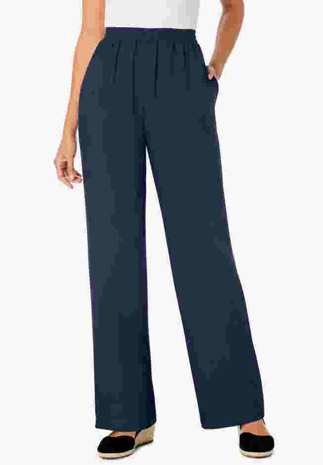 Pull-On Elastic Waist Soft Pants image number 0