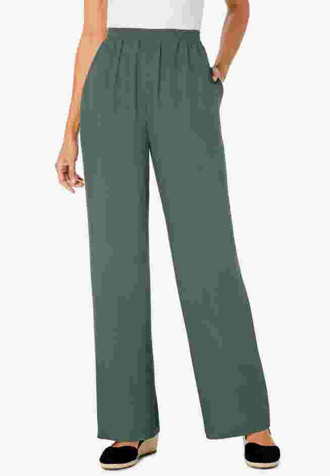 Pull-On Elastic Waist Soft Pants image number 0
