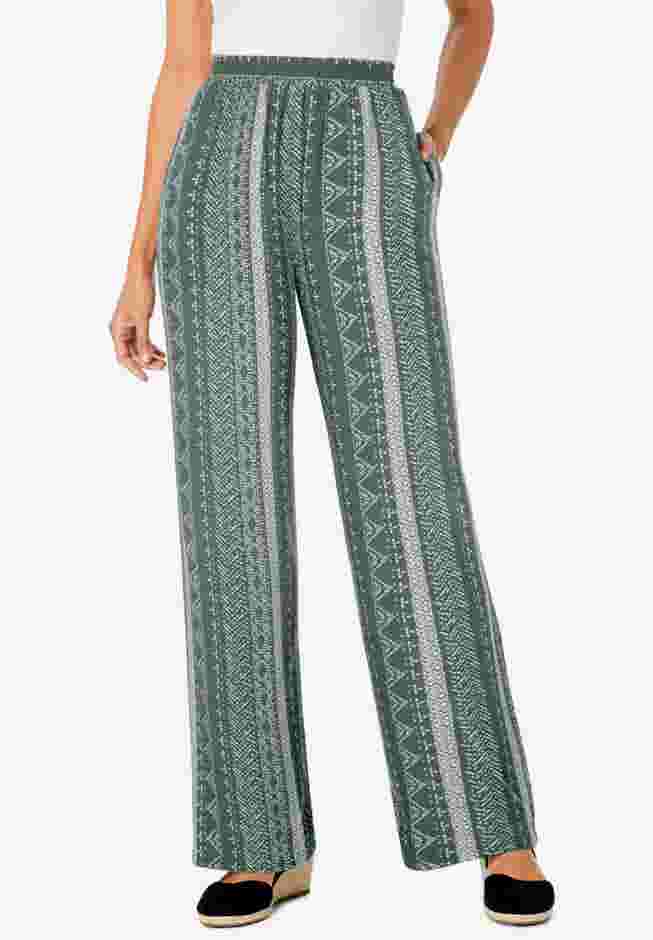 Pull-On Elastic Waist Soft Pants image number 0