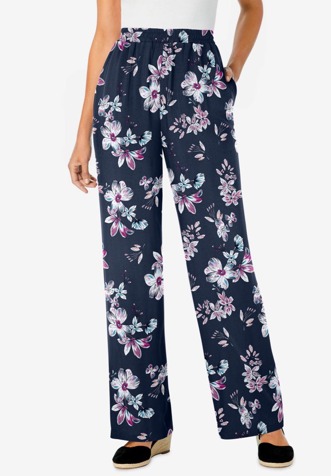 Pull-On Elastic Waist Soft Pants image number 0