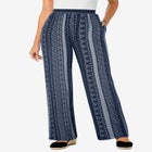 Pull-On Elastic Waist Soft Pants image number null