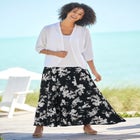 Pull-On Elastic Waist Soft Maxi Skirt image number null