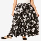 Pull-On Elastic Waist Soft Maxi Skirt image number null