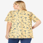 7-Day Layer-Look Elbow-Sleeve Tee image number null