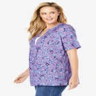 7-Day Layer-Look Elbow-Sleeve Tee image number null