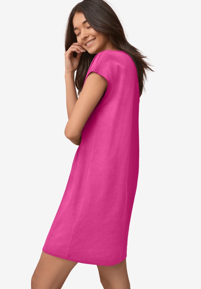 Cap Sleeve Sleep Shirt image number 1