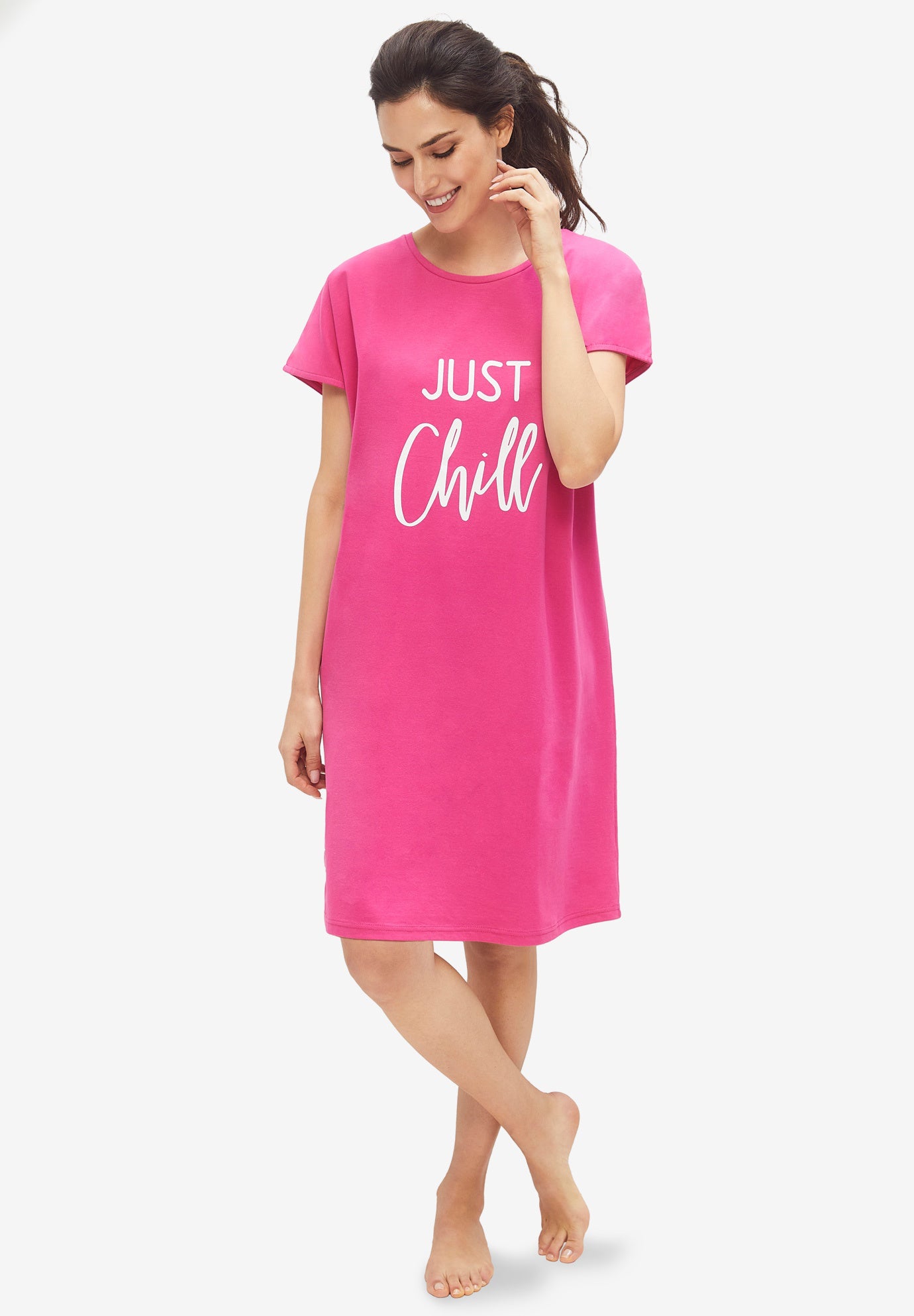 Cap Sleeve Sleep Shirt image number 0