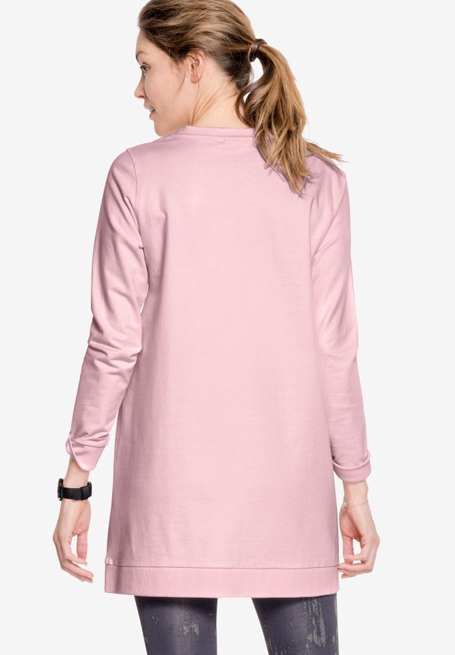 French Terry Love Tunic Sweatshirt image number 1