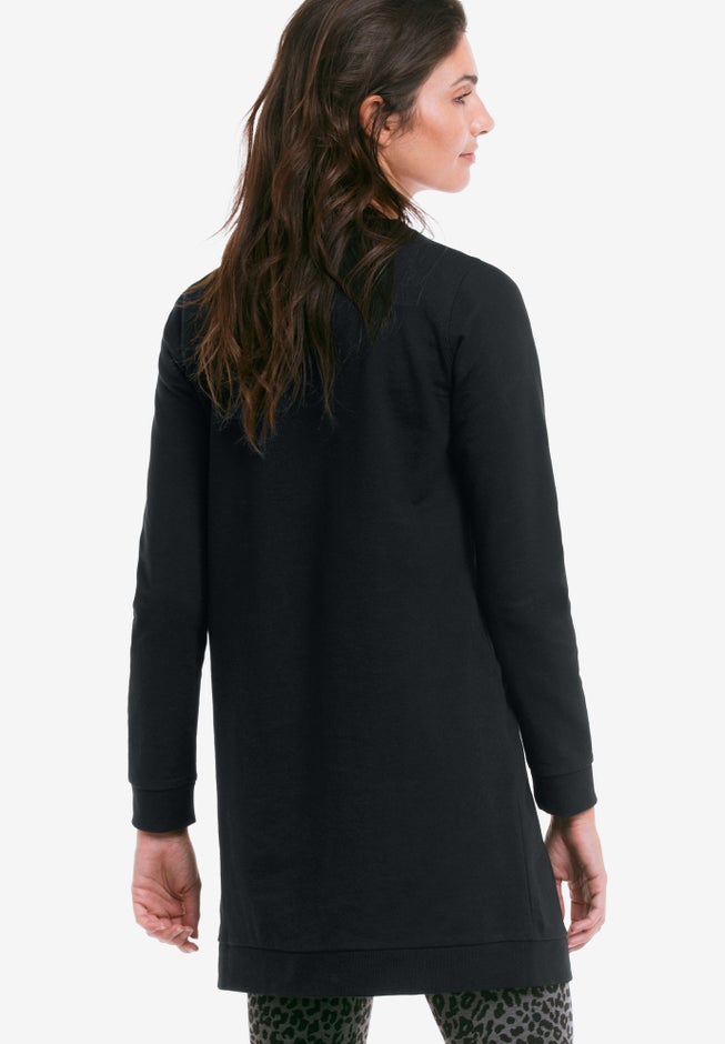French Terry Love Tunic Sweatshirt image number 4