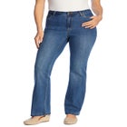 Bootcut Stretch Comfort Denim Five-Pocket Jeans image number null