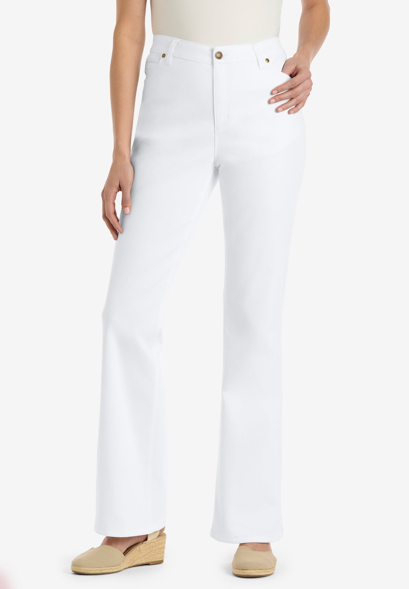 Bootcut Stretch Comfort Denim Five-Pocket Jeans image number 0