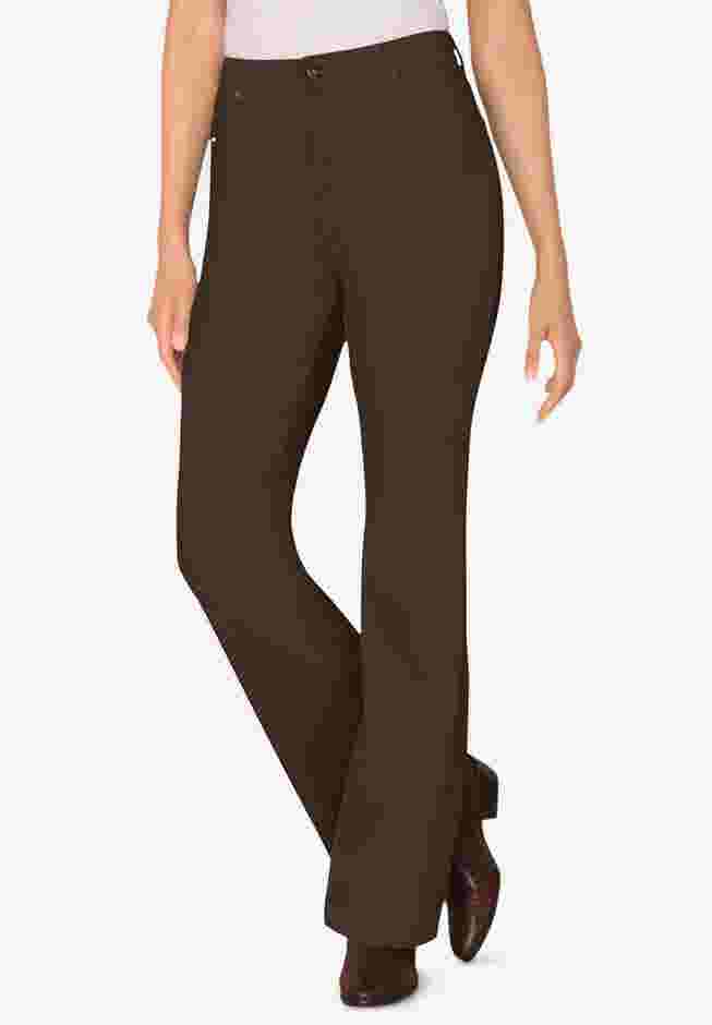 Womens Plus-Size Bootcut Stretch Comfort Denim Five-Pocket Jeans image number 0