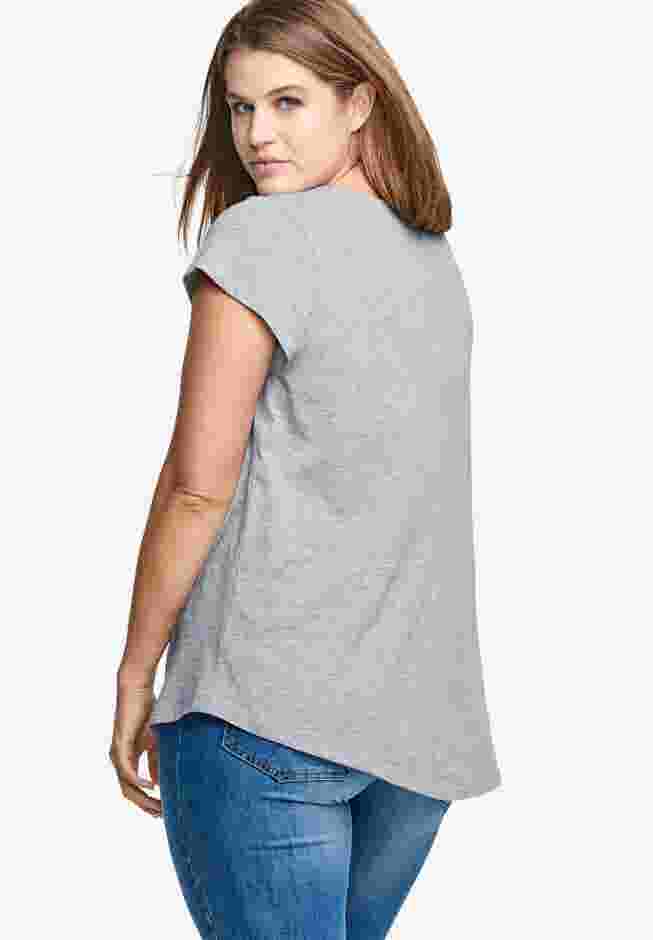 Screenprint V-Neck Tee image number 1
