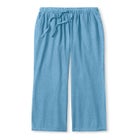 Wide-Leg Drawstring Denim Pants image number null