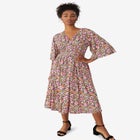 Surplice Tie Back Midi Dress image number null