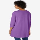 Smocked Henley Trapeze Tunic image number null