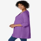 Smocked Henley Trapeze Tunic image number null