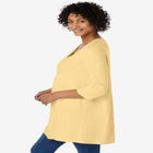 Smocked Henley Trapeze Tunic image number null