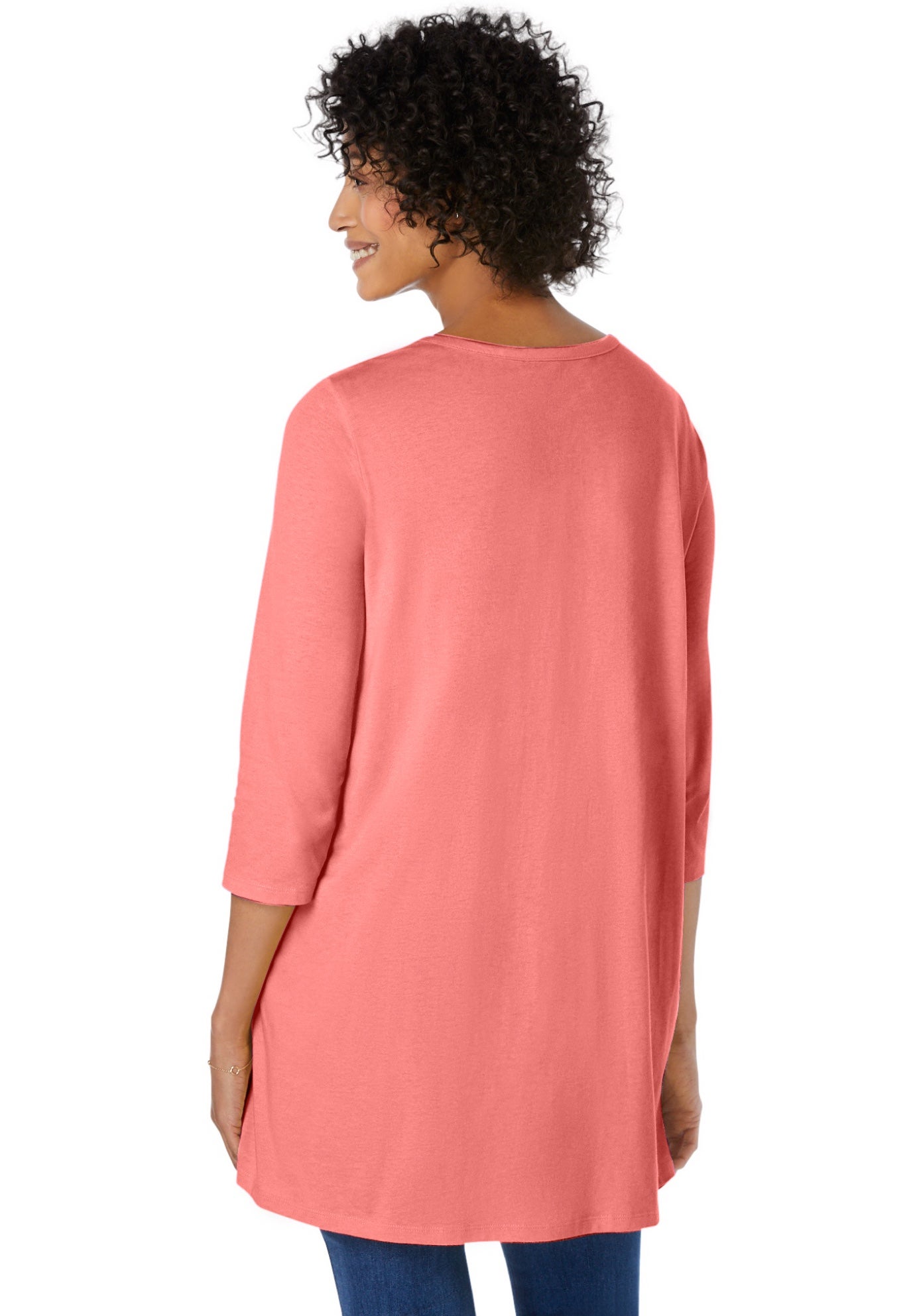 Smocked Henley Trapeze Tunic image number 1