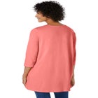 Smocked Henley Trapeze Tunic image number null