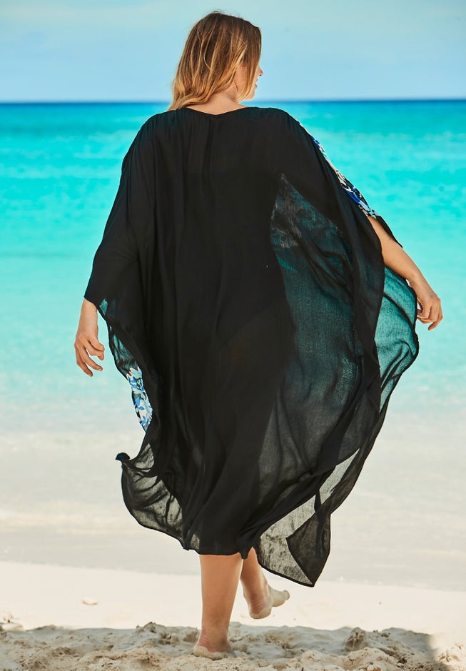 Long Embellished Cover Up image number 1