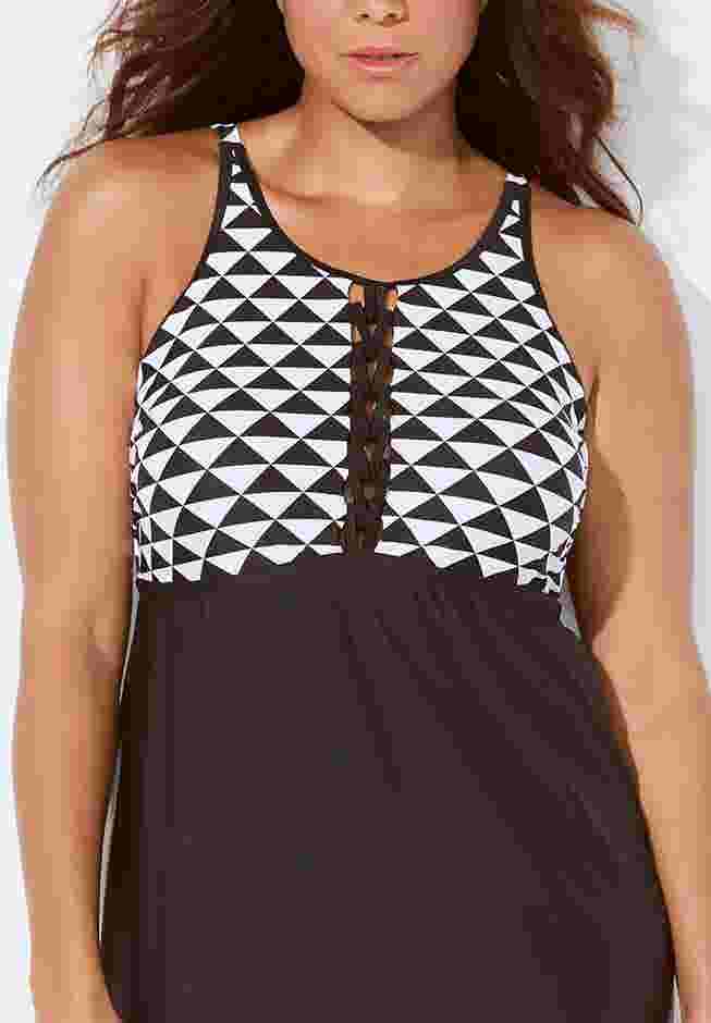 Macrame High Neck Swimdress image number 5